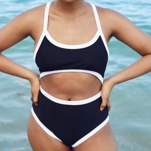 Aerie cutout one piece swim